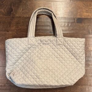 MZ Wallace Large Metro Tote in light grey